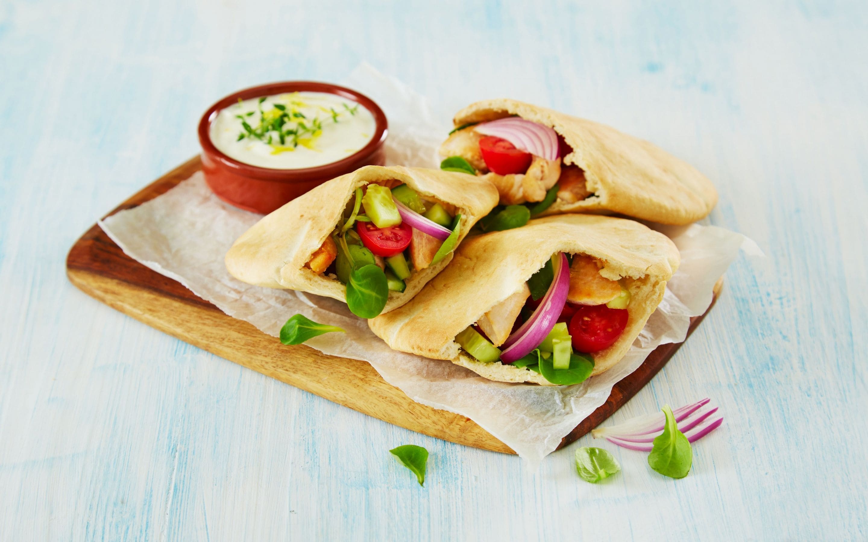 Spicy kyllingpita