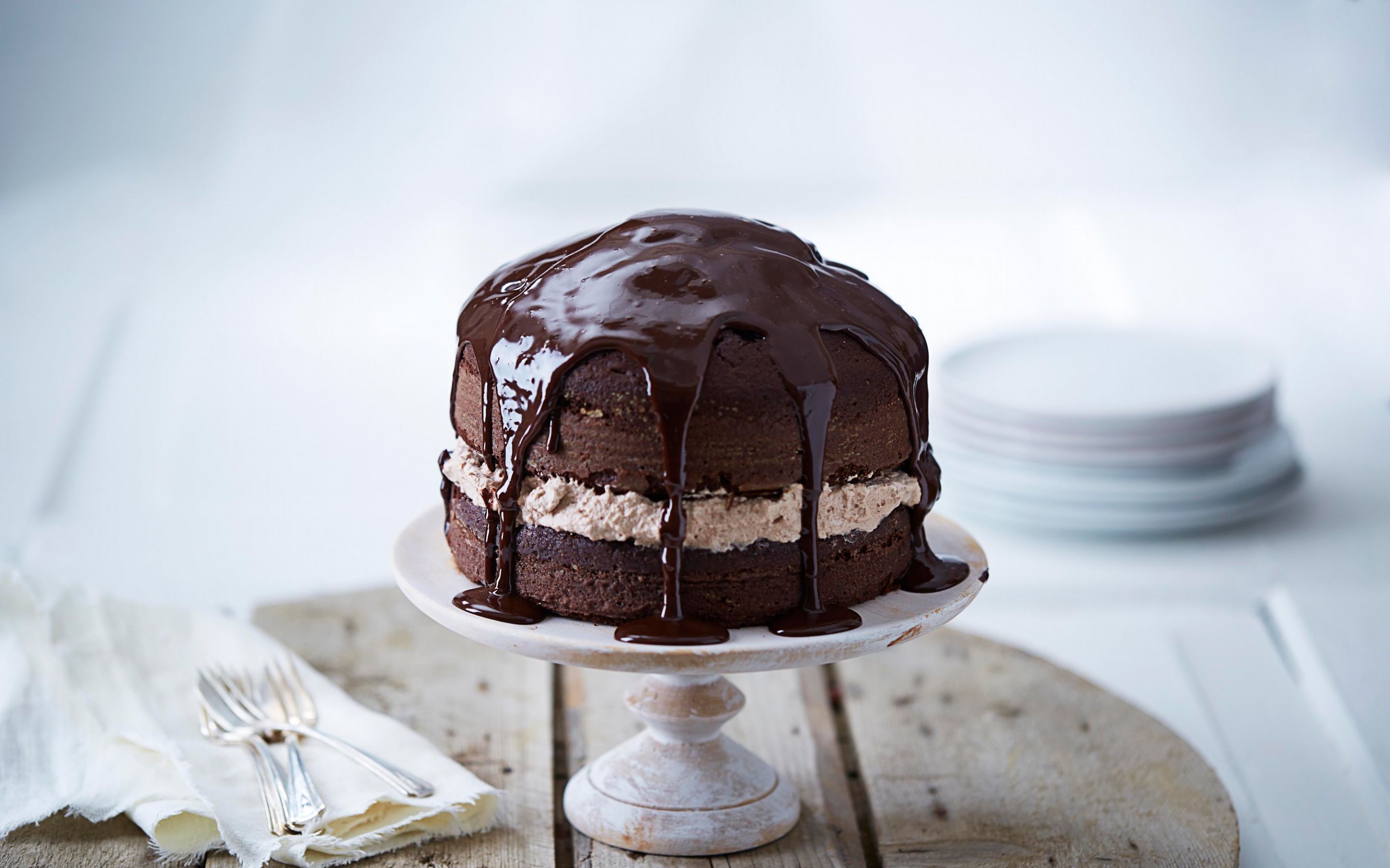 Sjokoladekake med sjokoladekrem