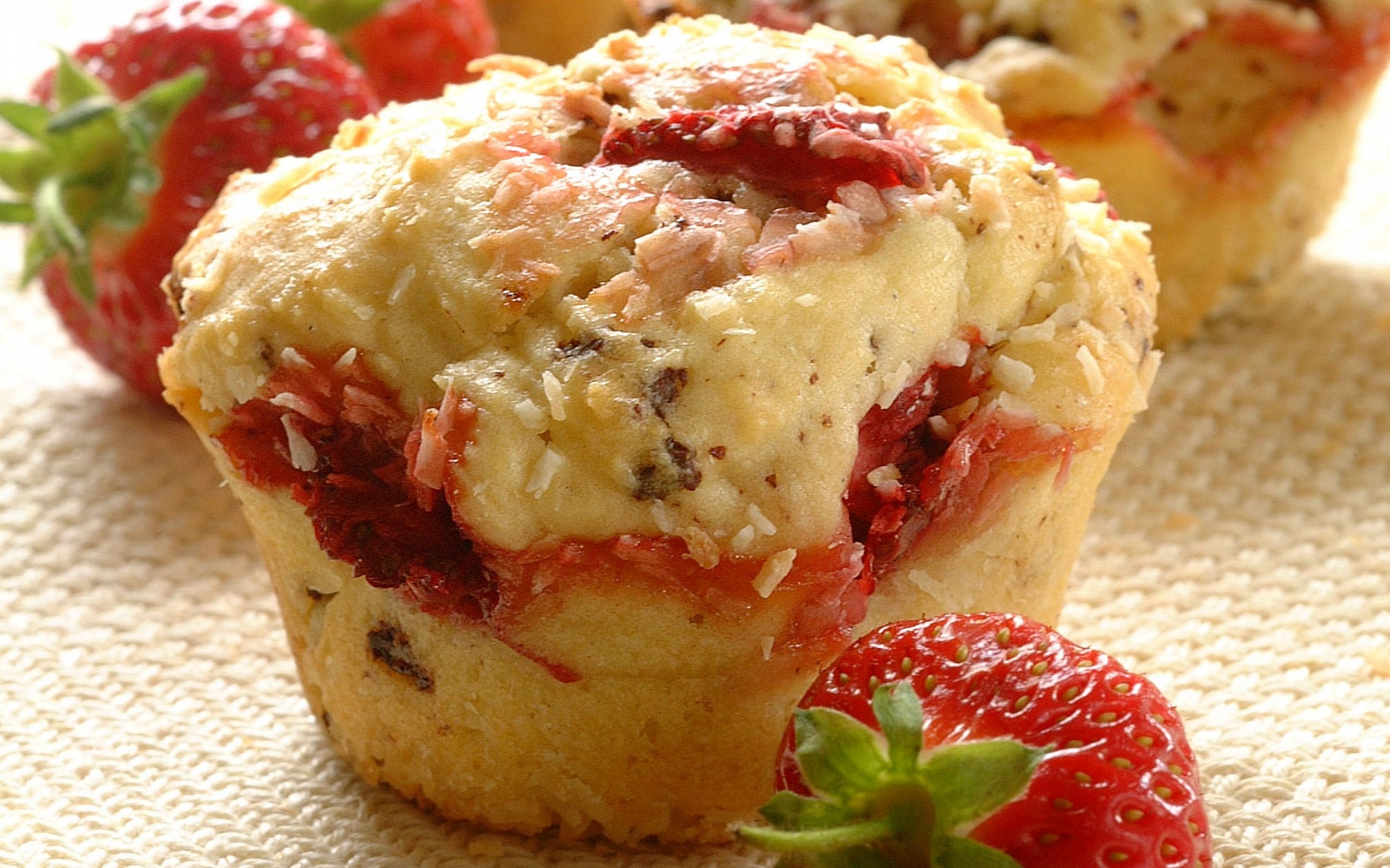 Jordbærmuffins