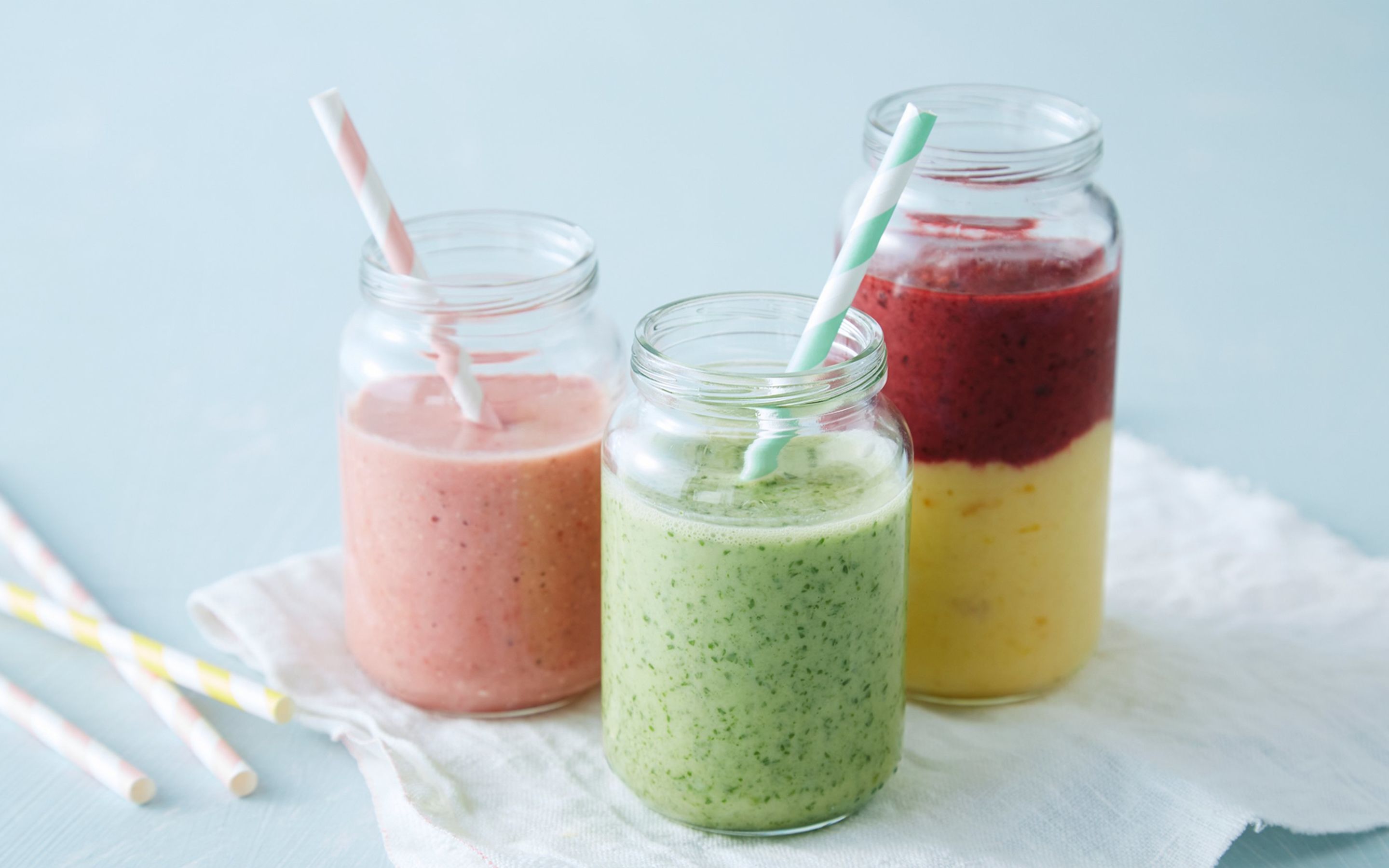 Biola smoothies Go Green Smooth frokost og Dobbel-smoothie