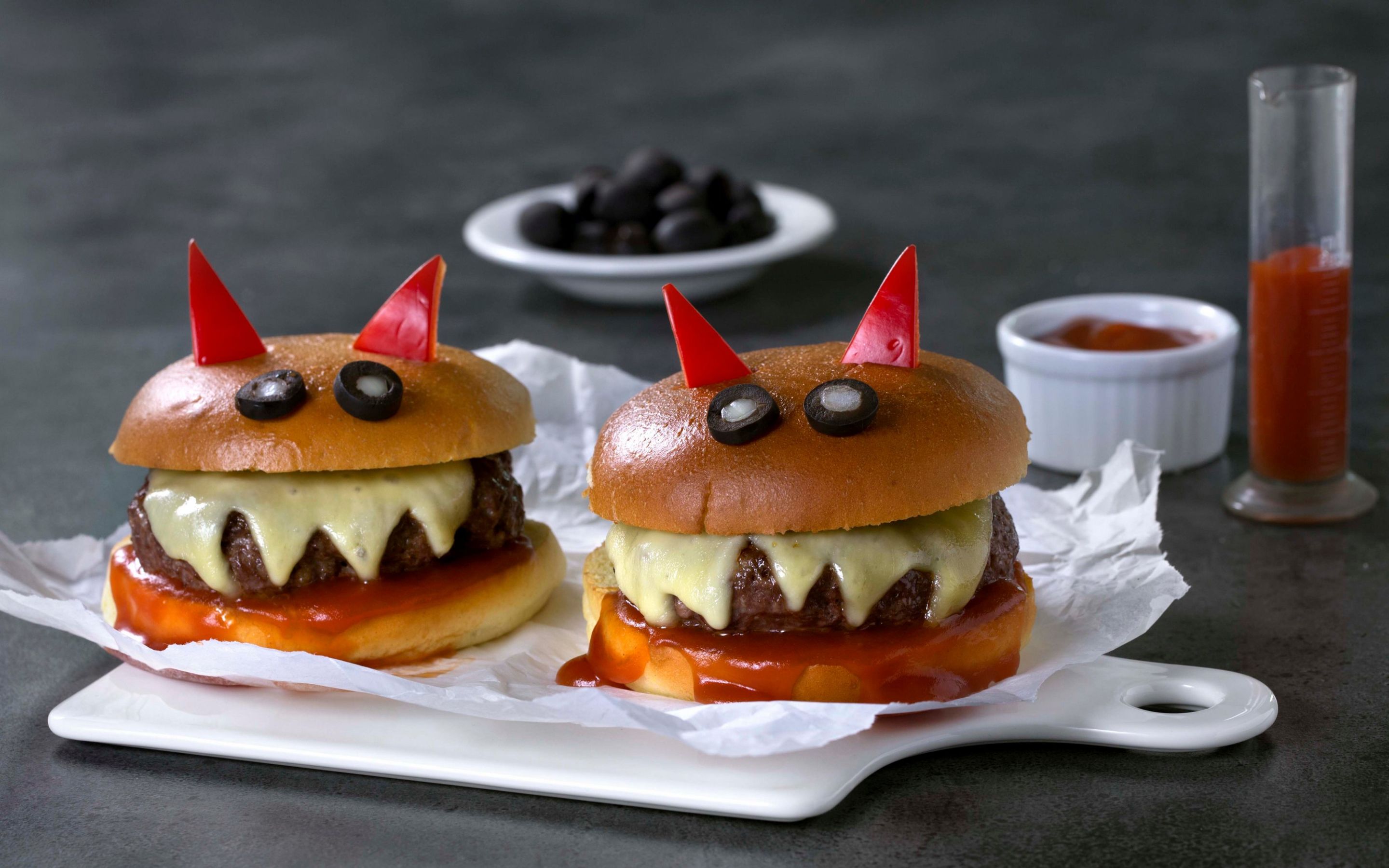 Halloween-burger