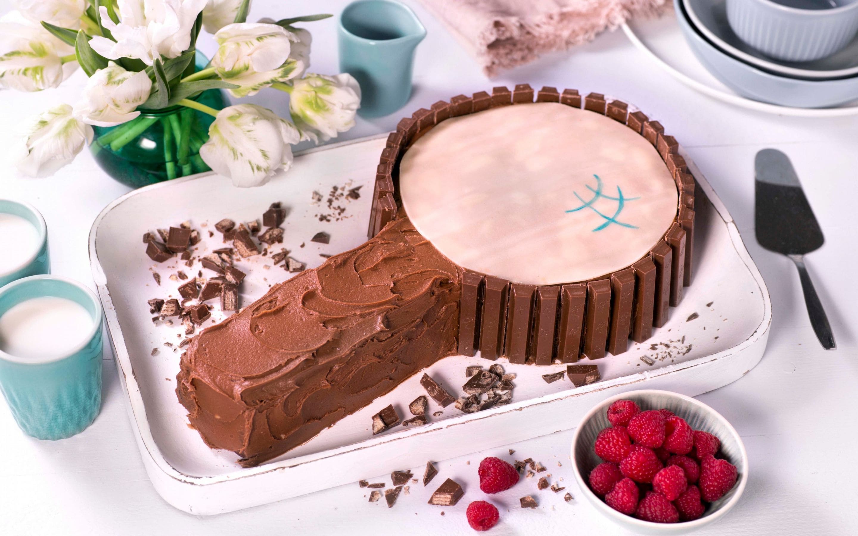 Sjokoladekake med Kvikk Lunsj