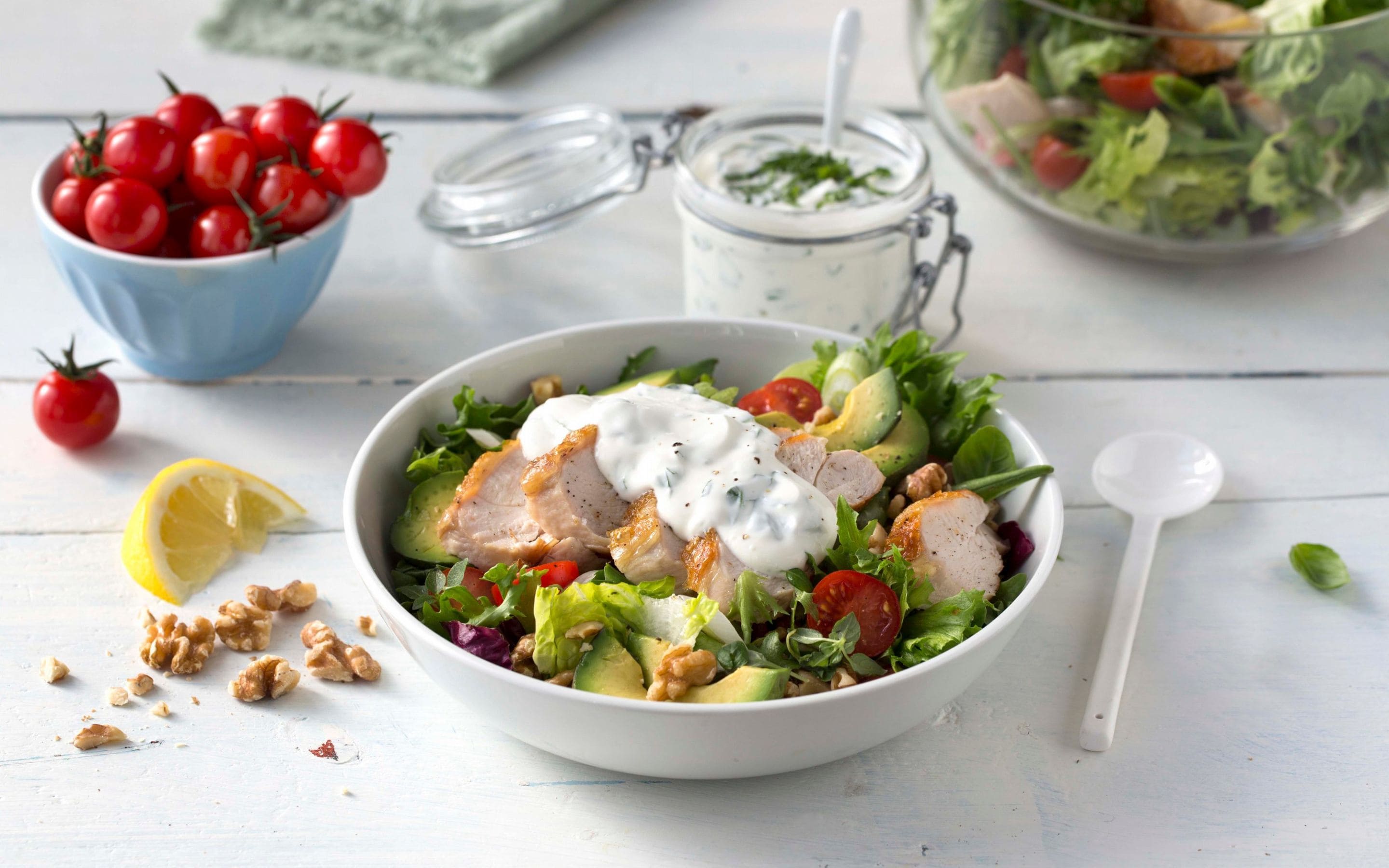 Kyllingsalat med Kesam®-dressing