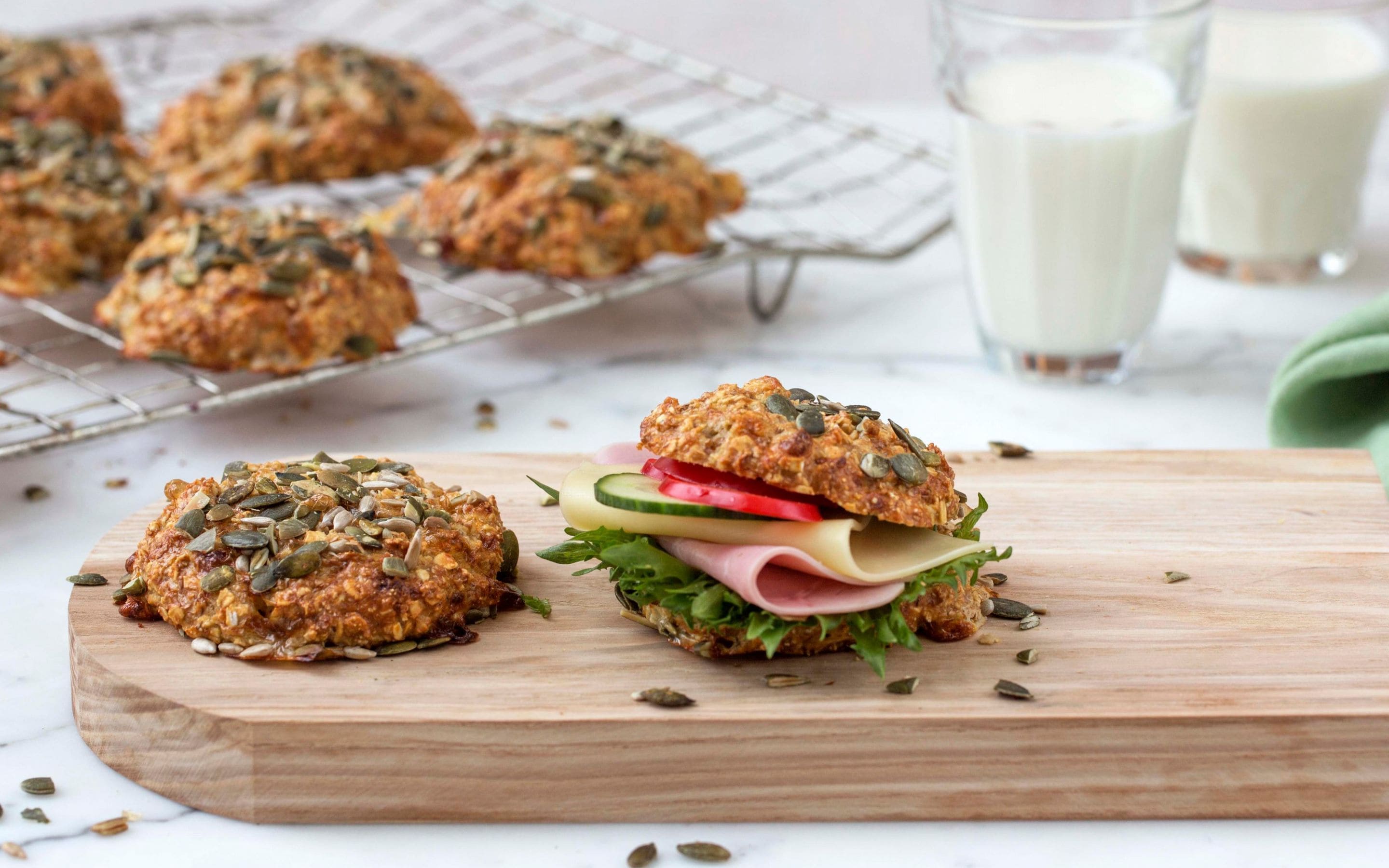 Protein-scones med cottage cheese