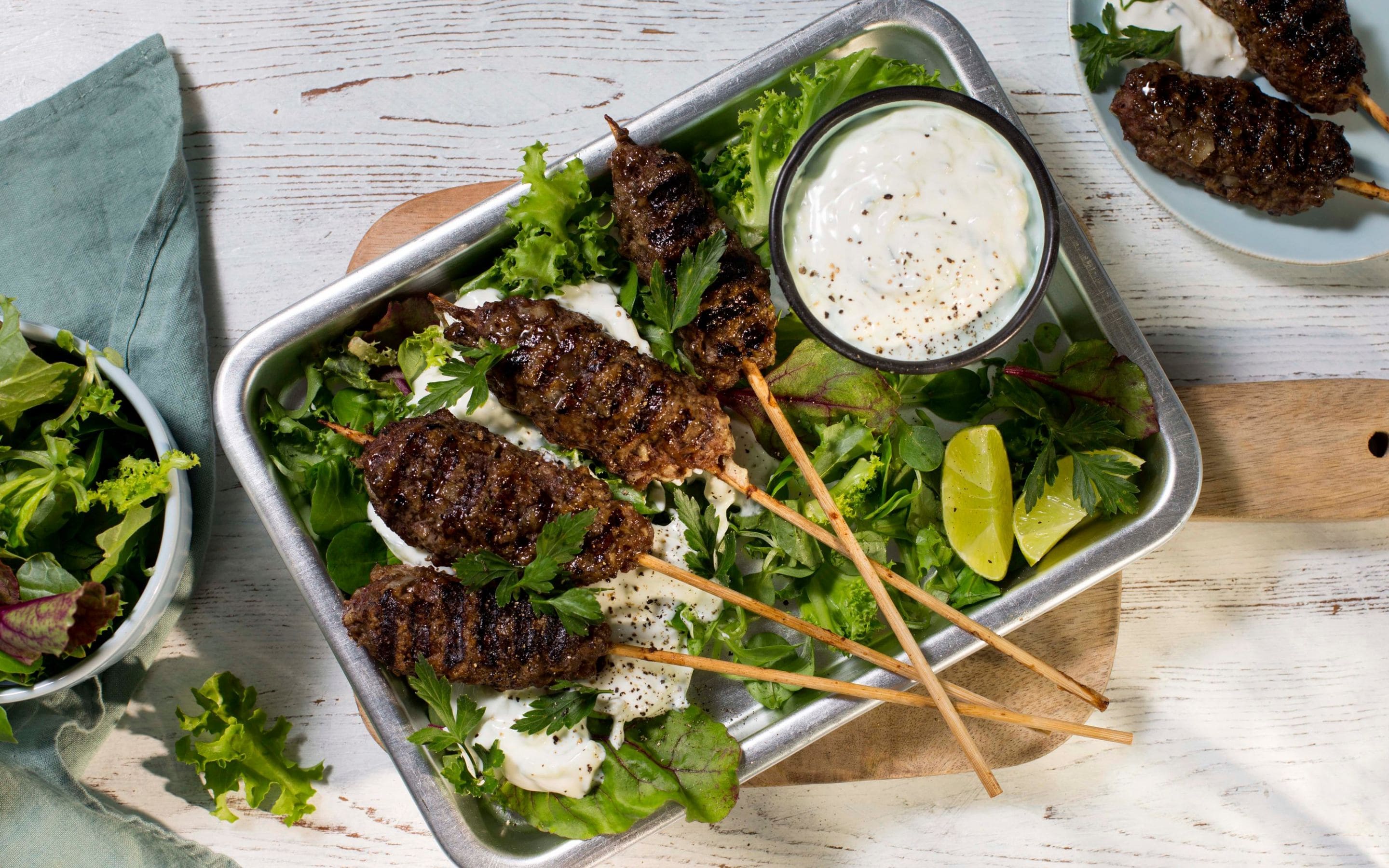 Kebab med tzatziki