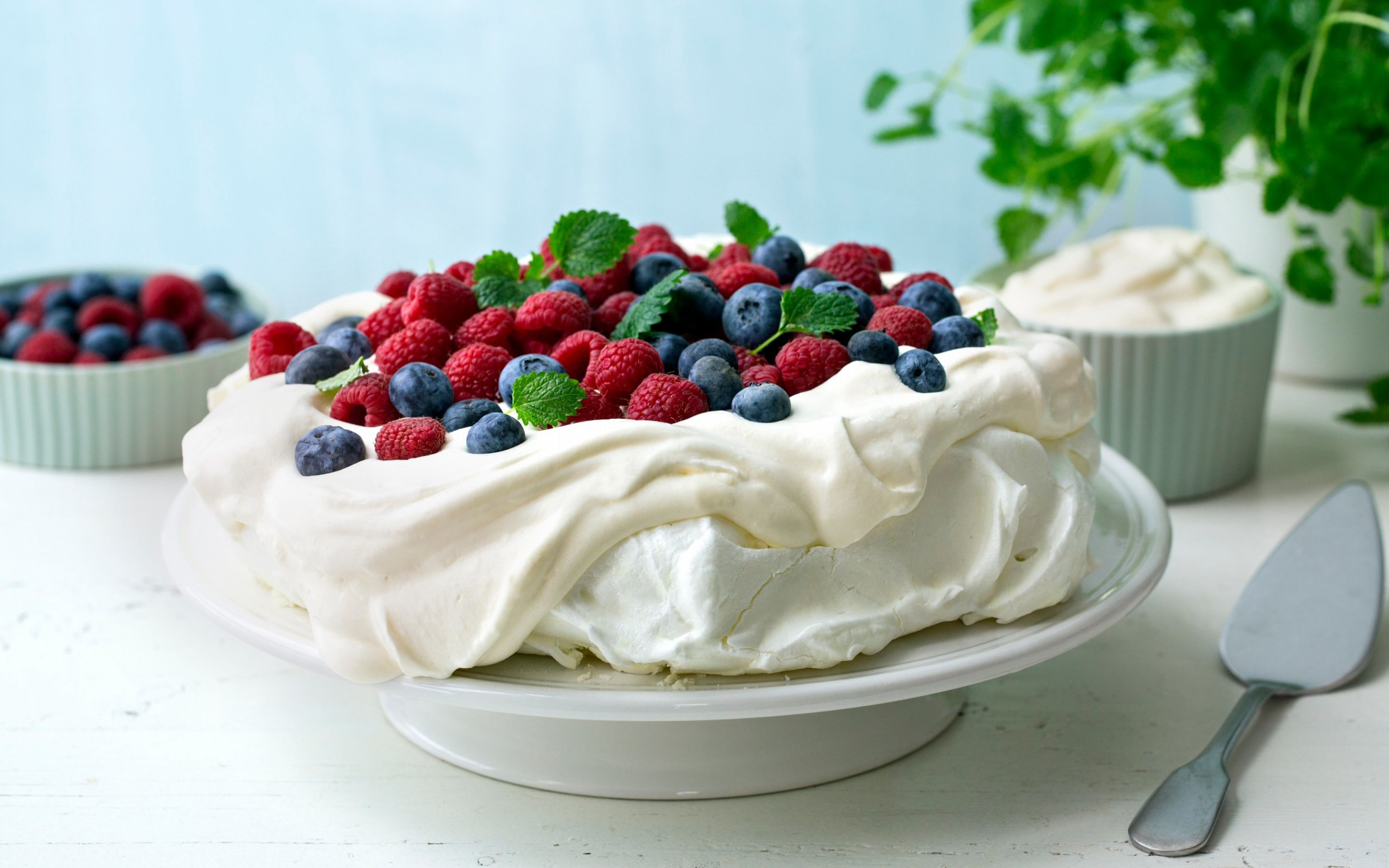 Lettere pavlova med bær