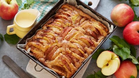 Bærkake i liten langpanne Bærkake i liten langpanne