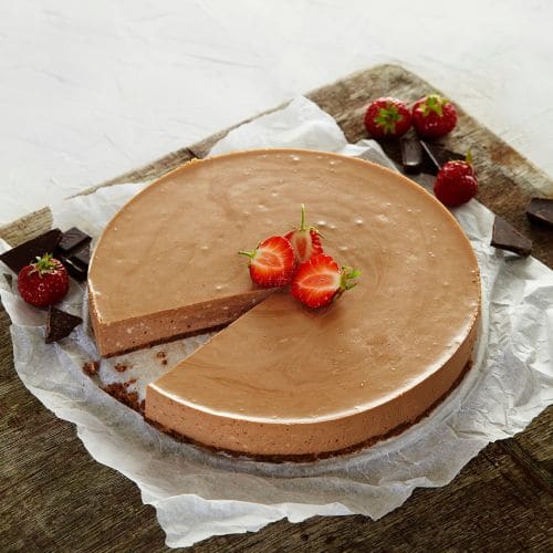 Ostekake med melkesjokolade