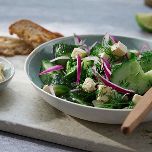 Grønn salat med ost