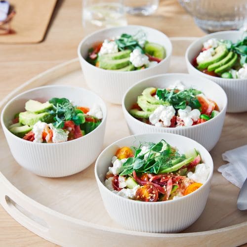 Protein-bowl med spekeskinke