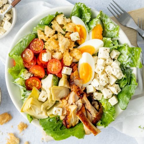 Cæsarsalat med grillet kylling