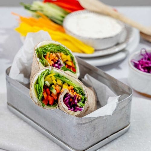 Wrap med kremost og spekeskinke
