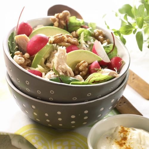 Kyllingsalat med karridressing
