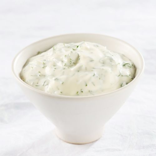 Urtesaus med pesto