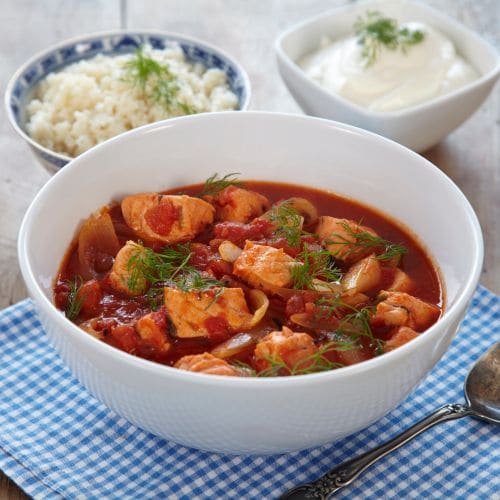 Laksegryte med dill