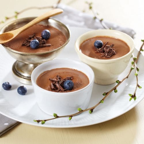 Sjokolade panna cotta med Kesam®