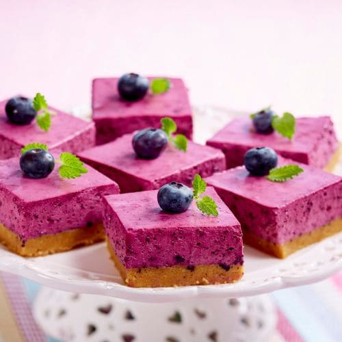 Blåbærostekake