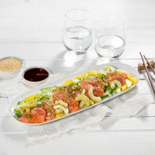 Sushisalat med asiatisk dressing
