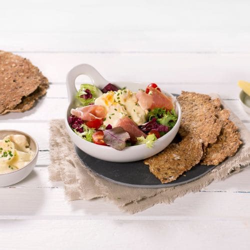 Eggesalat med spekeskinke