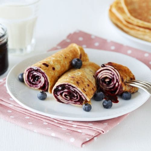 Pannekaker med syrnet melk
