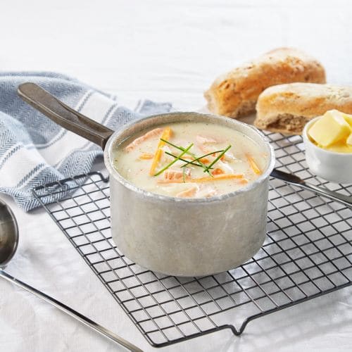 Fiskesuppe med laks