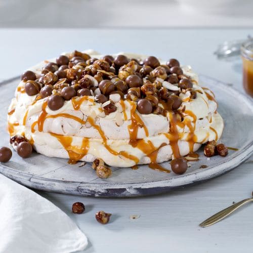 Pavlova med nøtter