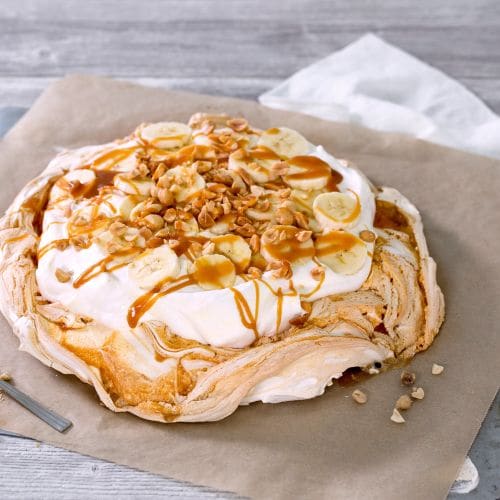 Pavlova med karamell