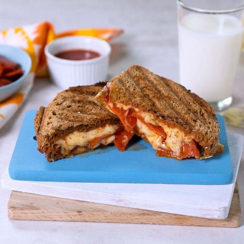 Croque monsieur med pepperoni