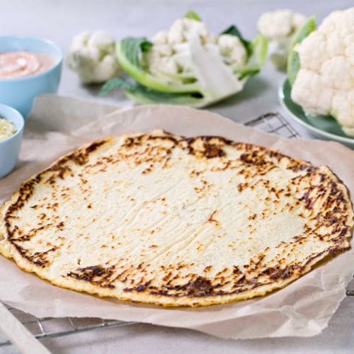 Pizzabunn med blomkål - grunnoppskrift