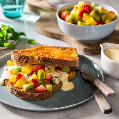Arme riddere med mangosalat