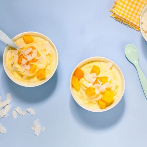Frozen yoghurt med ingefær og mango