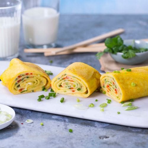 Koreansk omelettrull
