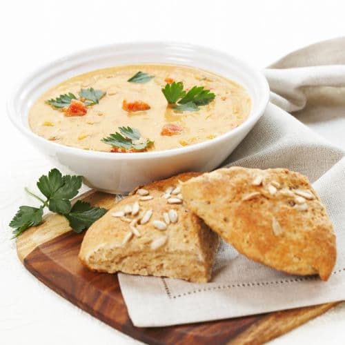 Hot suppe med grove scones