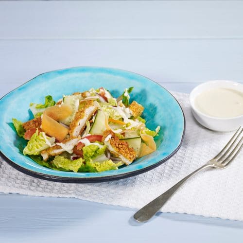 Cornflakes-panert kyllingschnitzel