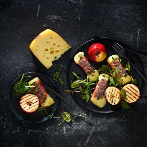 Grillet Jarlsberg® i parmaskinke