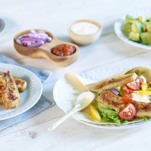 Wraps med fiskekake