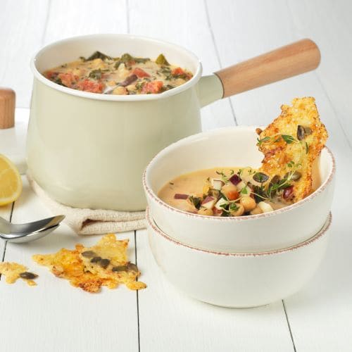 Kikertsuppe med ostechips