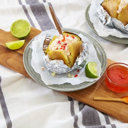 Spicy bakt potet