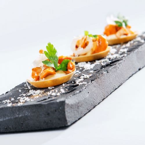 Kantarellterter med Jarlsberg®- og sellerikrem