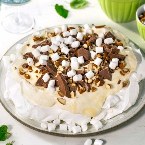 Rocky Road Pavlova