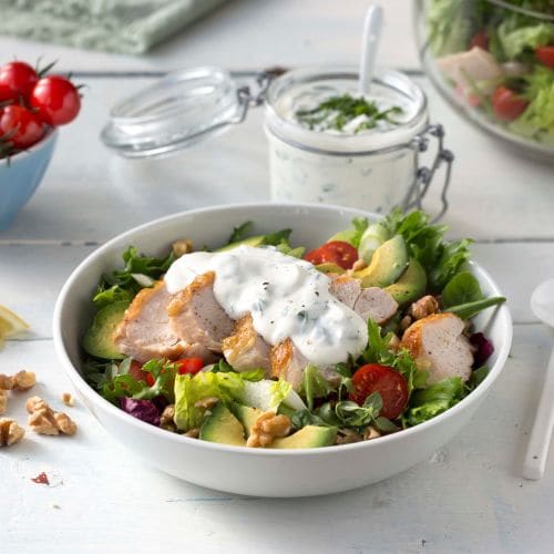 Kyllingsalat med Kesam®-dressing