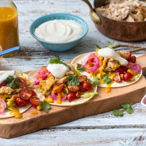 Pulled chicken-taco