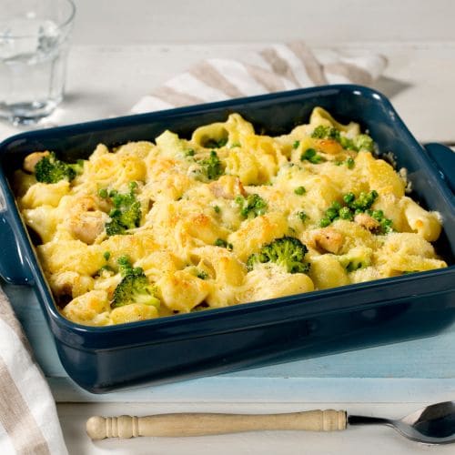 Mac ’n ’cheese med kylling
