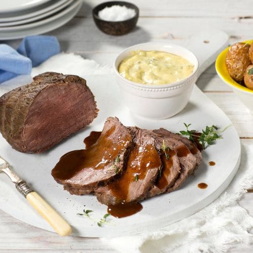 Roastbeef med urtepoteter og remulade