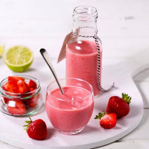 Jordbærsmoothie med lime