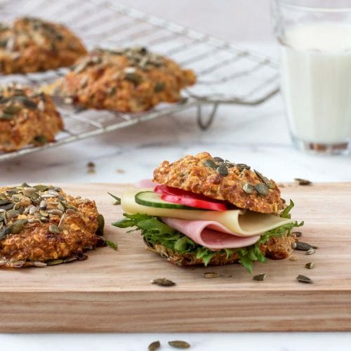 Protein-scones med cottage cheese