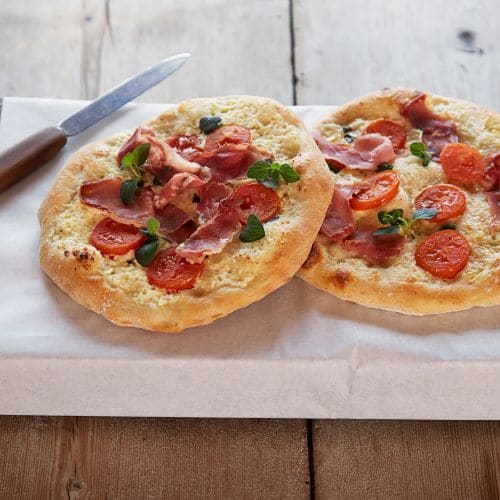 Pizza med skjørost