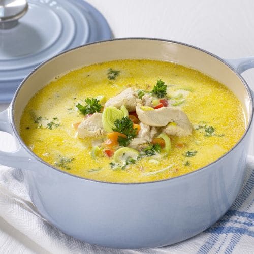 Kremet kyllingsuppe