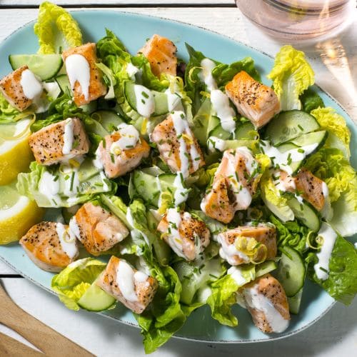Salat med laks