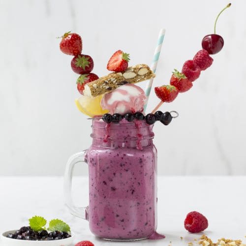 Solbær-freakshake